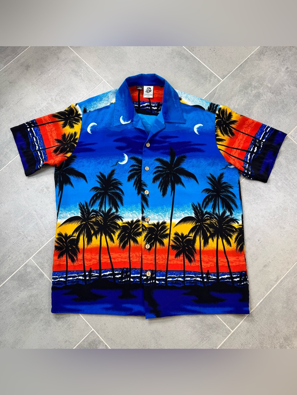 Vintage Kennington Ltd. Tropical Sunset Shirt Men’s Large